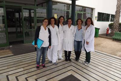 Parte del equipo de la Comisión de Lactancia Multidisciplinar del Hospital Dr. José Molina Orosa
