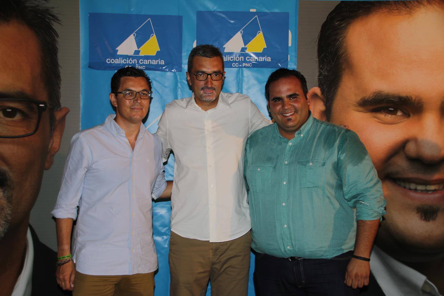 (De izq a der. Los candidatos Pablo Rodríguez, Marci Acuña y Samuel Martín.